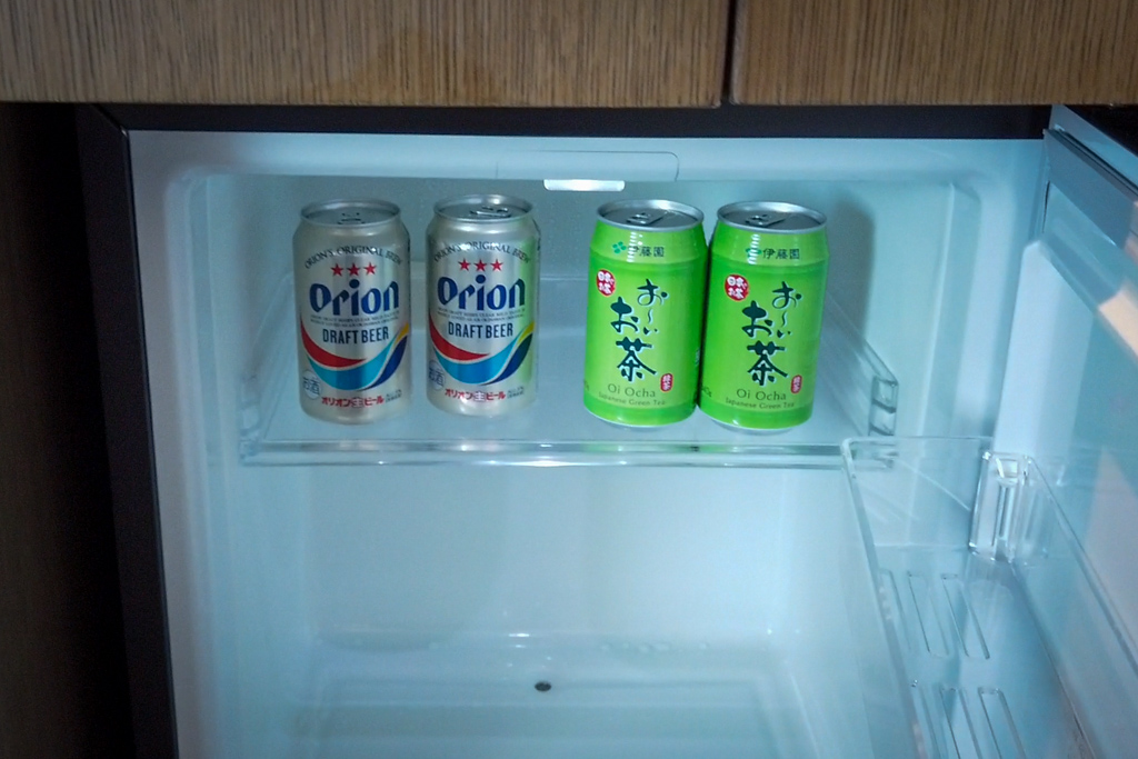 冷蔵庫の中の飲み物